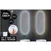La Bella Led Wall Mirror Oval Touch Anti-fog Makeup Decor