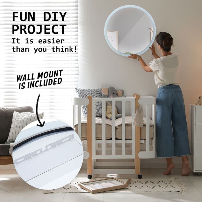 La Bella Led Wall Mirror Round Touch Anti-fog Vanity 80cm -