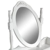 La Bella White Dressing Table Angella 1 Mirror 4 Drawers