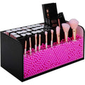 Leather Makeup Brush Cosmetic Organiser Storage Box