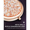 Mini Mix Diamond 1x/2x Magnifying Round Metal Pocket Makeup