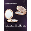 Load image into Gallery viewer, Mini Mix Diamond 1x/2x Magnifying Round Metal Pocket Makeup