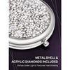Load image into Gallery viewer, Mini Mix Diamond 1x/2x Magnifying Round Metal Pocket Makeup