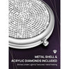 Mini Small Diamond 1x/2x Magnifying Round Metal Pocket