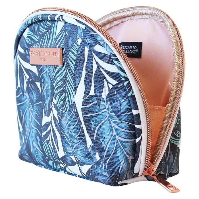 Saffiano Small Curved Cosmetic Bag-atoll - Health & Beauty >