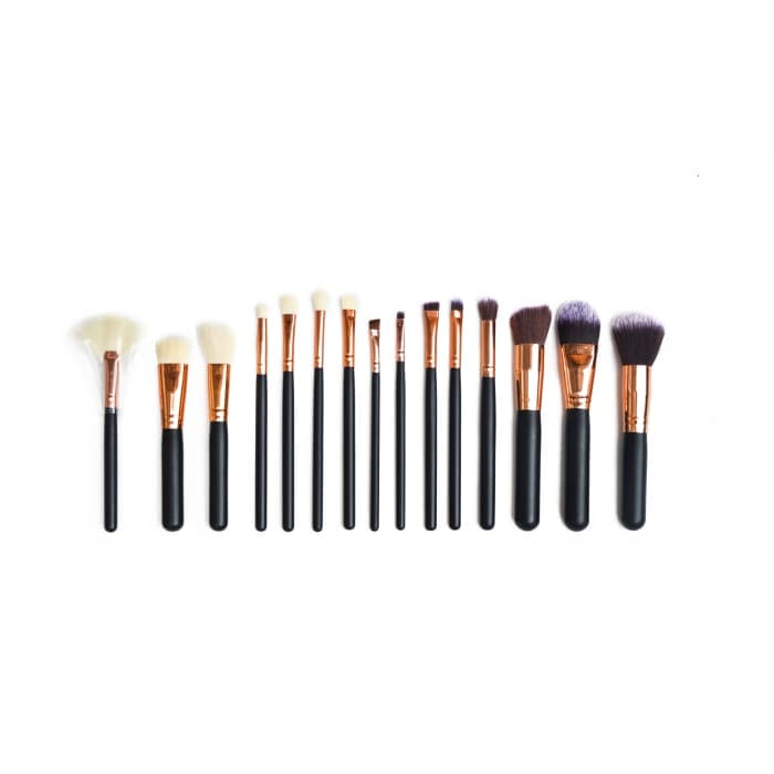 Soft 15pcs Pro Face Powder Makeup Brushes Set Eyeshader