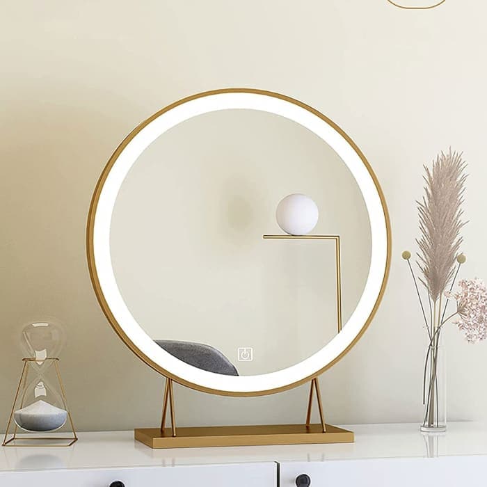 Touch Screen Table Desktop Led Light Vanity Mirror Makeup