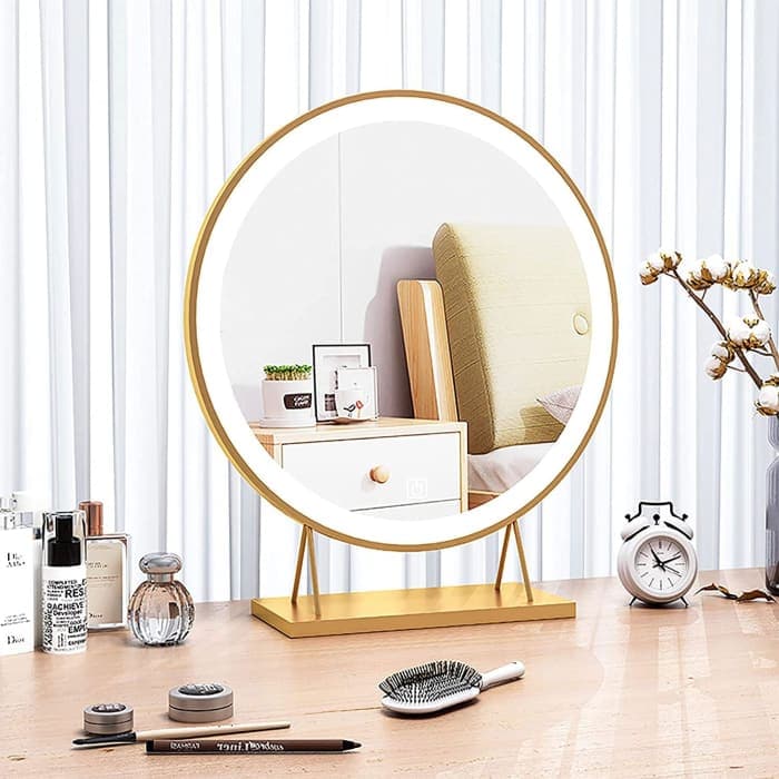 Touch Screen Table Desktop Led Light Vanity Mirror Makeup