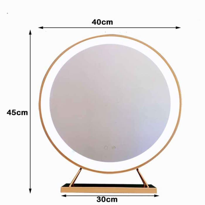 Touch Screen Table Desktop Led Light Vanity Mirror Makeup